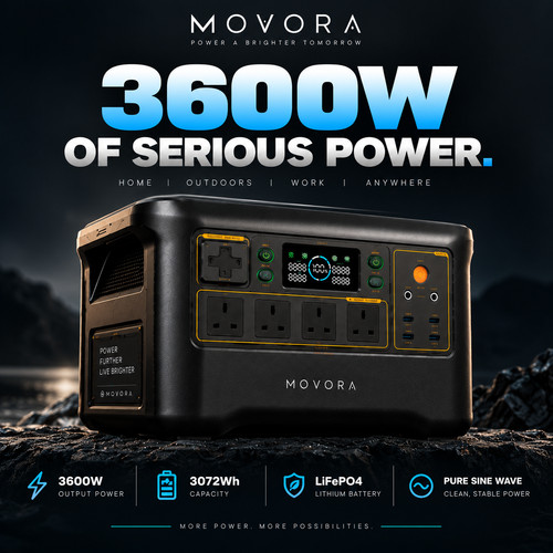 Movora 3600w 3072wh portable - 3600w,