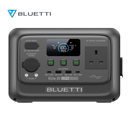 Bluetti elite 288wh 600w - elite, 30